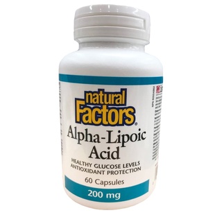 加拿大直邮Natural Factors硫锌酸平衡糖分恢复疲劳 200mg/60粒