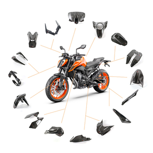 KTM 790 890 DUKE 18-23年 碳纤维 干碳 改装配件 全车外壳导流罩
