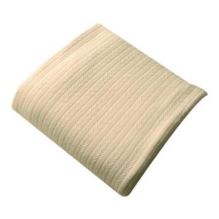 米白浅杏焦糖叶子提花条针织涤棉布  上衣连衣裙开衫衣服装面料