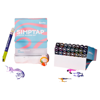 Arrtx阿泰诗24色丙烯笔后阀门