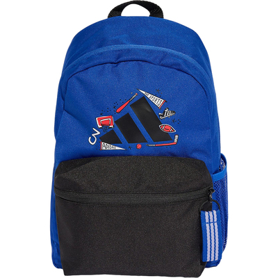 Adidas/阿迪达斯正品2025男童大容量印花经典运动双肩背包JM4465