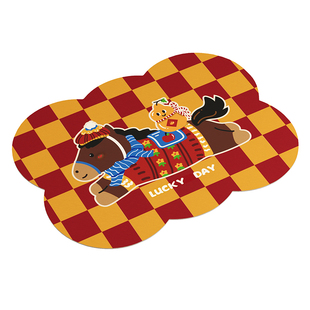 小马蒂奇沥水垫卡通马儿厨房台面垫硅藻泥免洗吸水洗手水槽皮革垫