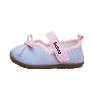 巴托潮流布鞋 春秋新品 软底防滑轻便透气女宝宝鞋学步鞋J21003