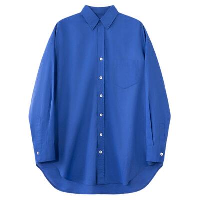 COCO ZONE刘一一摩登都市【100棉】26夏款翻领单排扣衬衫CF1A0811