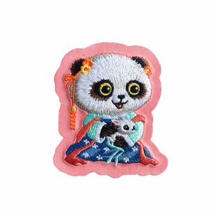 熊猫文创店 生肖刺绣冰箱贴成都伴手礼出国礼装饰特色礼品礼物