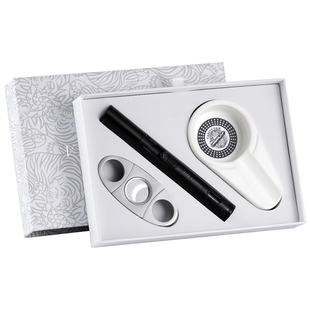 VANITY FAIR雪茄剪刀 防风打火机烟灰缸雪茄钳夹子三件工具套装