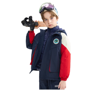 【新品优选】马克华菲童装羽绒服内胆两件套男童夹棉加厚外套棉服