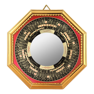 真玻璃八卦镜家用门口大门凹凸面的五行太极凸镜凹镜窗户摆件挂件