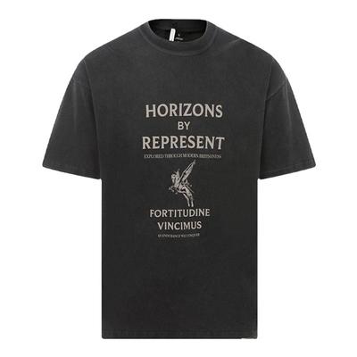 REPRESENT字母印花圆领短袖T恤衫