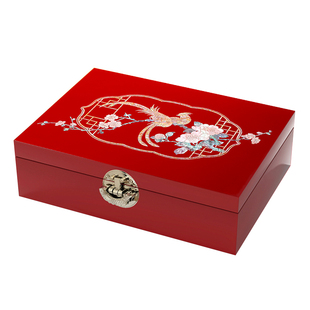 结婚彩礼盒礼金订婚聘礼提亲聘金盒三金定亲钱礼盒子首饰盒箱10万