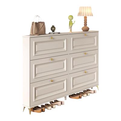 轻奢美式超薄鞋柜室内窄门鞋柜