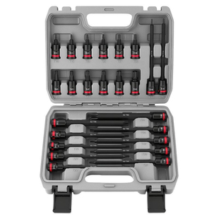 中飞3/8公英制加长内六角T型套筒旋具套装内6方批头维修工具S2钢