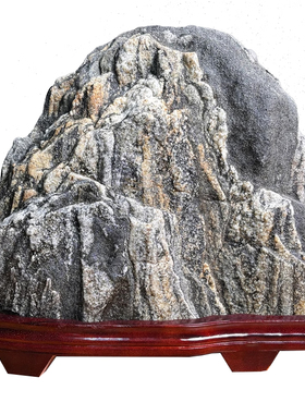 正宗泰山石办公室客厅精品靠山石摆件天然原石风水石头送领导礼品