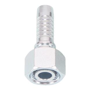 高压油管接头扣压式三件套H型公制卡套直弯90度45°钢丝软管接头