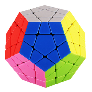 圣手三阶五魔方实色坦克彩色12十二面体比赛专用顺滑儿童益智玩具