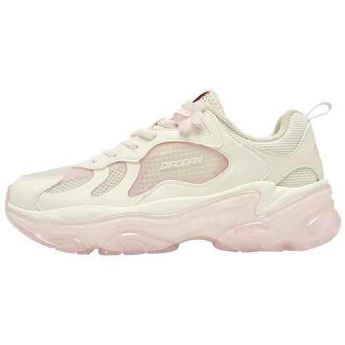 商场同款乔丹休闲鞋女2025冬季软底网面透气运动鞋厚底增高老爹鞋