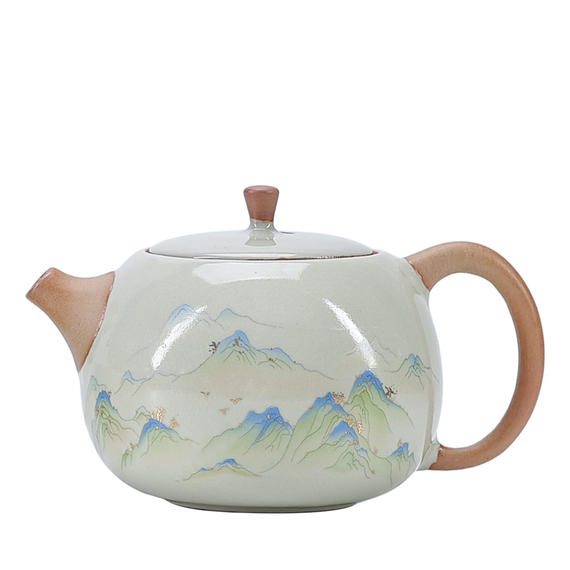 汝窑开片可养功夫茶壶单个泡茶