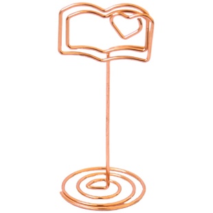 北欧风金属DIY桌面装饰留言夹 名片夹便签夹摆件照片明信片小夹子