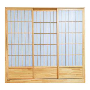 日式推拉门格子门隔断和室门原木风茶室榻榻米新中式移门障子门窗