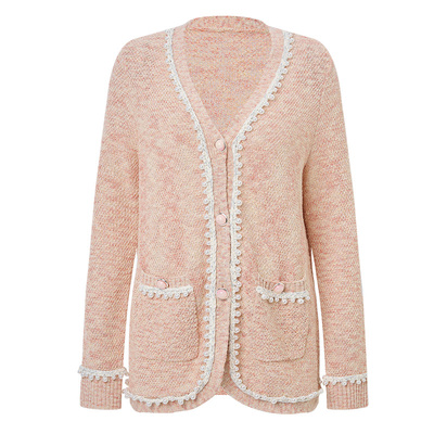 边缘手钩织带装饰、小圆弧下脚