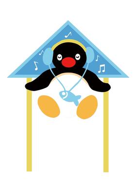 2026年新款风筝Pingu家族企鹅听音乐高颜值风筝 风筝大人专用可爱