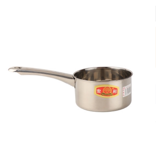 不锈钢汤勺厨房水瓢加厚长柄水勺厚实耐摔家用水壳水舀子可当奶锅