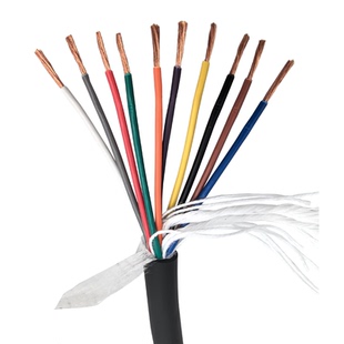 TRVV超高柔性拖链电缆6 7 8 10 12 14 16芯 耐油 坦克链线 耐寒线