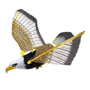 仿真电动鹦鹉吊线飞鹰振动翅膀声音发光动物老鹰儿童拉线鸟类玩具