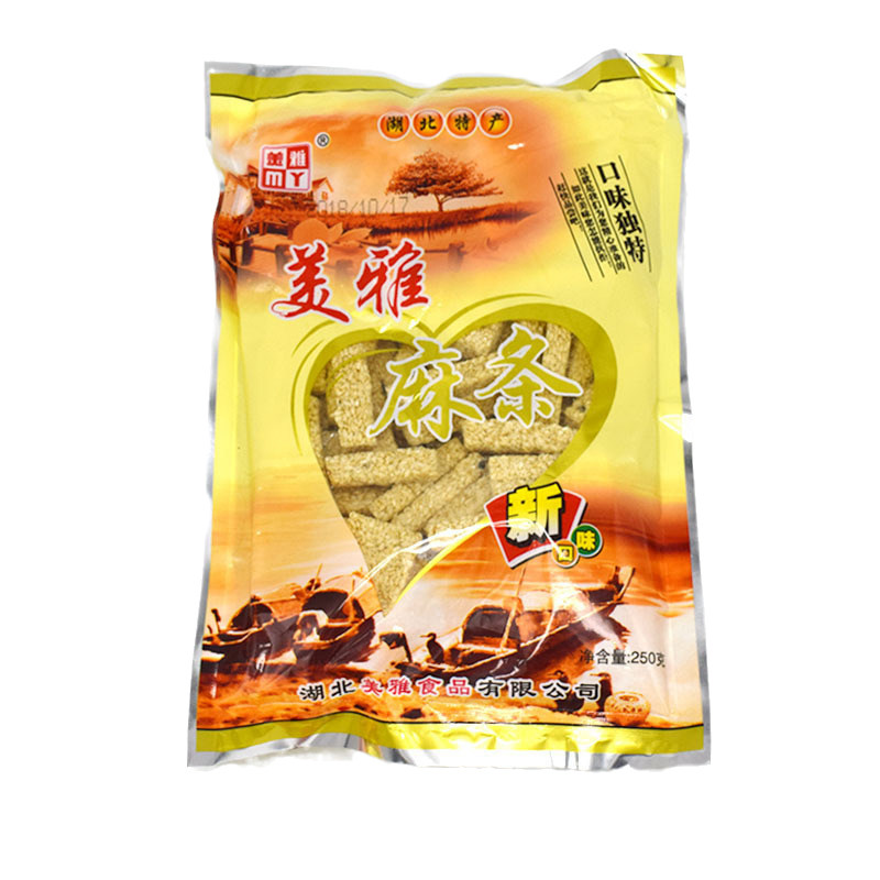 湖北武穴特产美雅麻条250g袋小吃糕点脆香白芝麻儿童孕妇零食点心