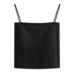 甜酷辣妹短款内搭小吊带内衣女夏打底带胸垫背心女款白色美背上衣