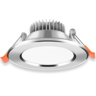 三色变光筒灯led嵌入式开孔7cm7.5公分5w天花射灯客厅吊顶猫眼灯