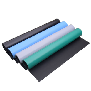 防静电台垫 无气味工作胶皮PVC桌垫绿黑蓝灰胶垫耐磨橡胶地垫地胶