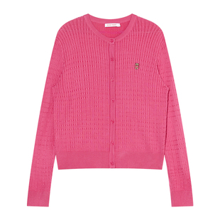 NOISY TEDDY 25年秋新款简约纯色童装开衫针织衫圆领舒适时尚百搭