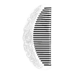 银梳子9999a纯银熟银梳子云南雪花银刮痧梳足银纯手工发梳工艺银