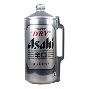 25.9月产ASAHI/朝日啤酒 日本原装进口超爽生啤 2L*6桶 整箱装
