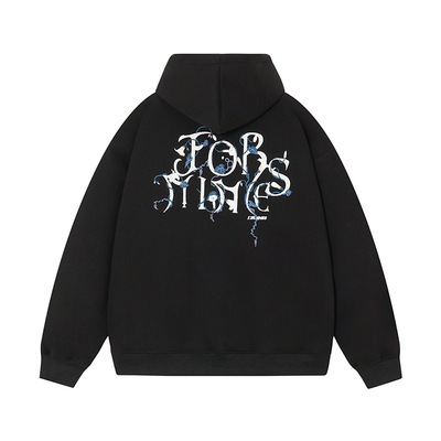 FORNINES国潮牵牛花刺绣卫衣