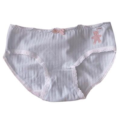 软软可爱小熊纯棉少女风中腰内裤