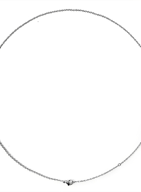 纯钛女式无缝焊接超细项链1.2/1.5/2.0mm牢固不过敏基本款可调节