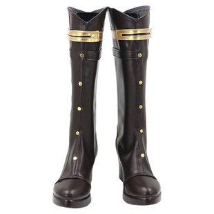 英雄联盟 凯特琳cosplay鞋cos鞋来图定做动漫展演出鞋增高鞋定制