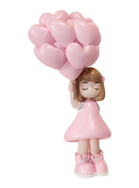 创意可爱女孩桌面摆件送生日礼物