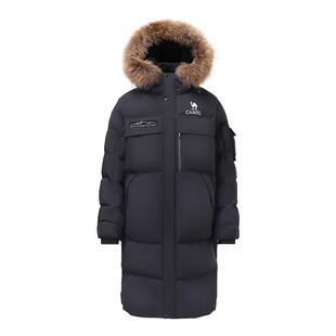 【鹅绒】骆驼户外极寒羽绒服冬季新款女款男款长款三防防泼水外套