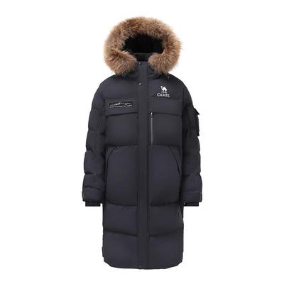 【鹅绒】骆驼户外羽绒服冬季新款女款男款长款三防防泼水极寒外套