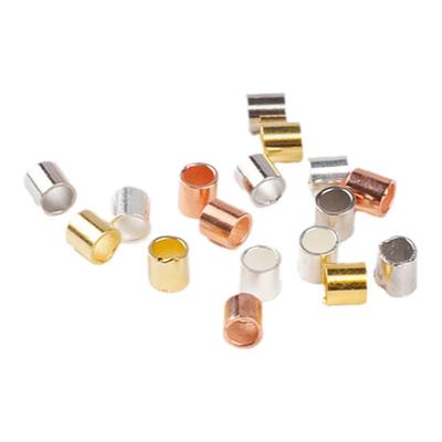 S925银收尾夹扁定位珠固定小直管