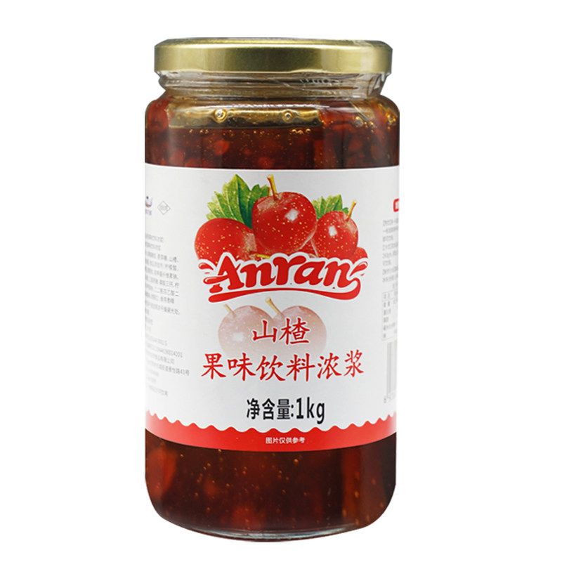 安然蜂蜜山楂茶浆1000g满满果肉