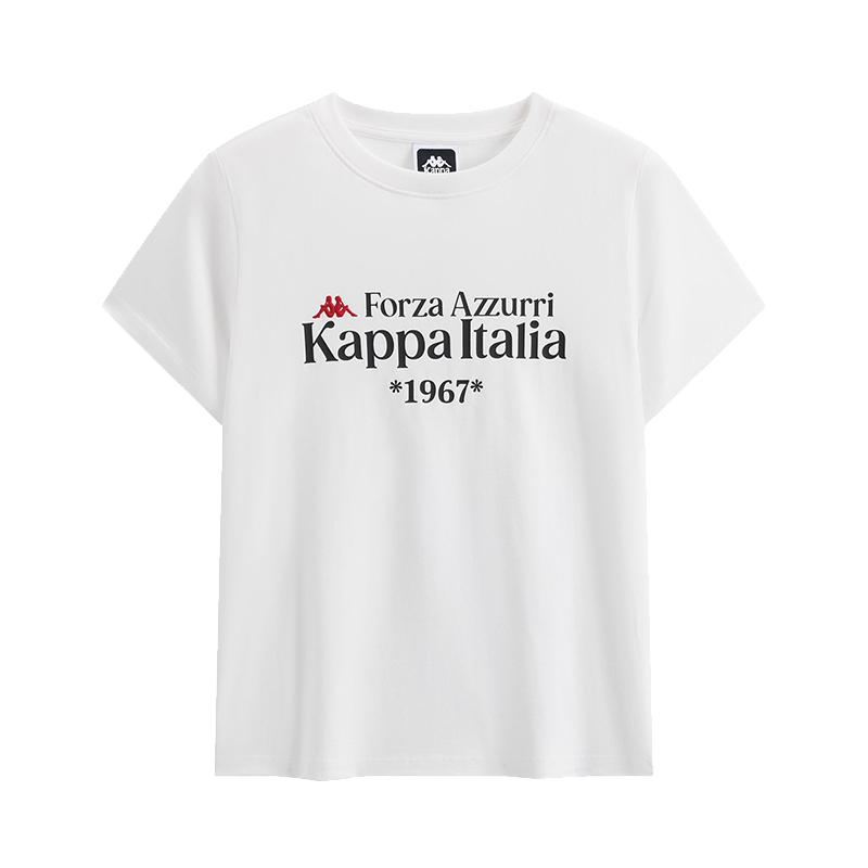 Kappa卡帕女装2026夏季新款时尚纯棉透气宽松休闲T恤K0G42TD38D
