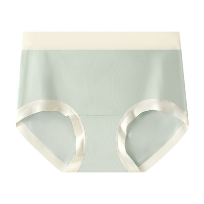 女士内裤纯棉高腰7A抗菌桑蚕丝底档2025年新款透气无痕女生内裤