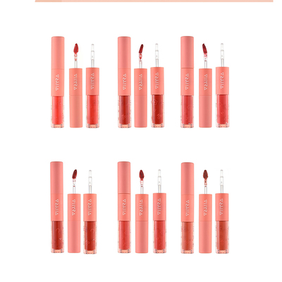 昙雅不易沾杯双头唇釉哑光镜面