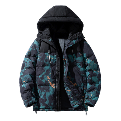 官网迷彩滑雪羽绒服女款冬季保暖