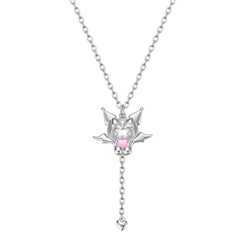 潮色绘x三丽鸥库洛米纯银项链女生款吊坠精致设计感闺蜜圣诞礼物