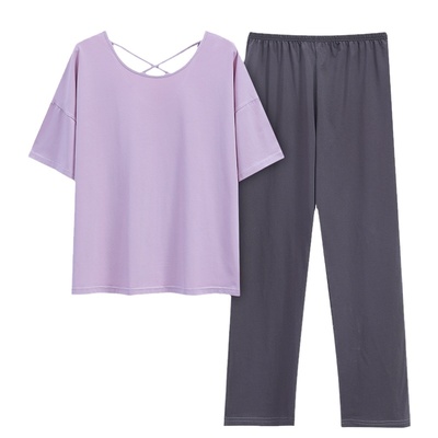 浪莎官方正品莫代尔短袖睡衣女